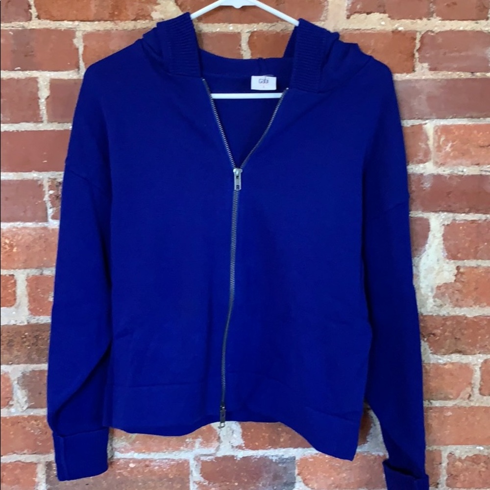 Cabi royal blue zipper hoodie.